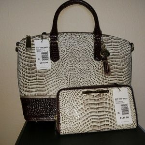 Brahmin handbag and matching wallet